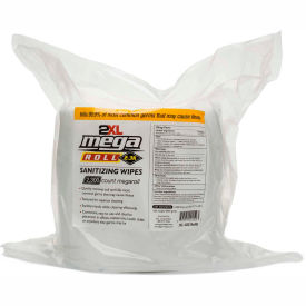 2XL Super Saver Mega Roll Sanitizing Wipe Refill - Extra Large, 2300 Wipes/Roll, 2 Rolls/Case