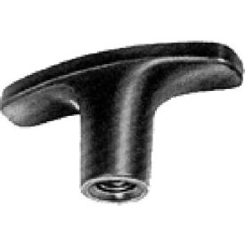 Nylon T-Bar Knob with Threaded Stud, 57mm Length, M8x1.25