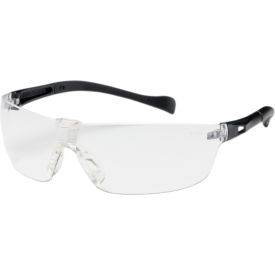 Optical Monteray II Rimless Safety Glasses, Clear Lens, Anti-Scratch, Black Frame