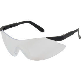 Optical Rimless Safety Glasses, Clear Lens, Anti-Scratch, Black Frame