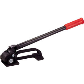 Economy Feed Wheel Tensioner for 0.035" Thick & 5/8" To 1-1/4" Strap Width, Black & Red