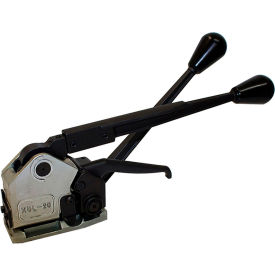 Heavy Duty Adjustable Sealless Combination Tool for Steel Strapping Pre Set for 1/2" Wide, Silver