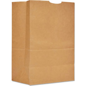 Paper Grocery Bags, 1/6 BBL, 12"W x 7"D x 17"H, Kraft, 400/Pack