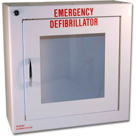 Medium Defibrillator/AED Surface-Mounted Wall Cabinet with Alarm