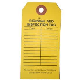 AED Inspection Tags, 10/Pack