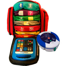 Backpack First Aid Responder Kit with AED