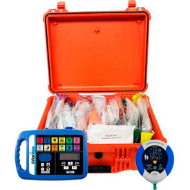 Rugged Case First Aid Responder Kit with AED