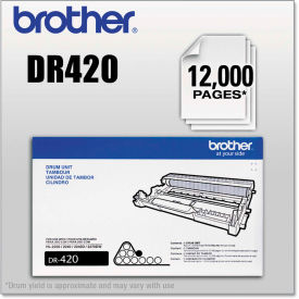DR420 Drum Unit, 12,000 Page-Yield, Black