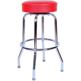 Swivel Barstool - 30"H - Red