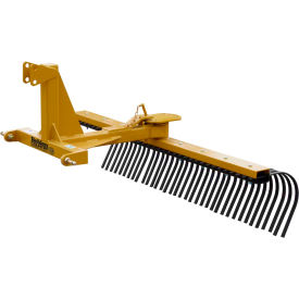 5' Medium Duty Landscape Rake Tractor Attachment Category 1