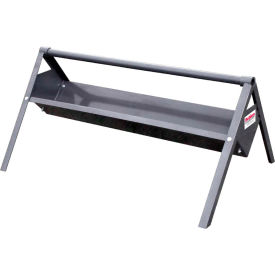 4'L V Trough Feeder, Gray
