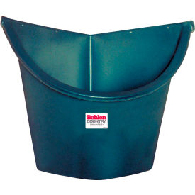 Utility Poly Corner Stall Feeder With Bottom Drain, 30" From Corner