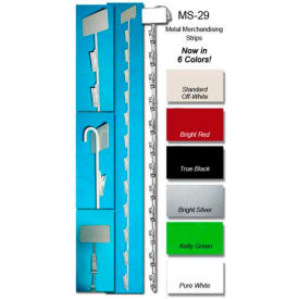 Metal Merchandising Strips, 12 Stations, Green