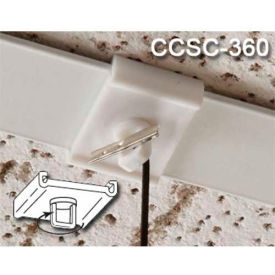 Swivel-Loop Ceiling Clip, 1"L x 3/4"W, White