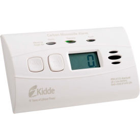 Kidde CO Alarm with Digital Display, 10-Year Sealed Lithium Battery Operated