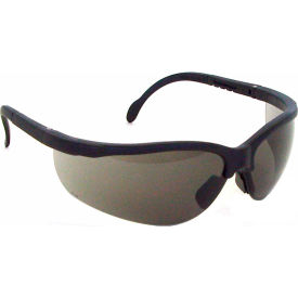 Journey Half Frame Safety Glasses, Smoke Anti-Fog Lens, Black Frame