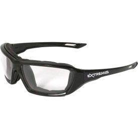 XT1-11 Extremis Foam Lined Frame Safety Glasses, Clear A/F Lens, Black Frame
