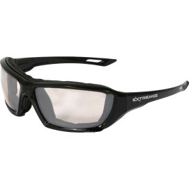 XT1-91 Extremis Foam Lined Frame Safety Glasses, I/O Anti-Fog Lens, Black Frame