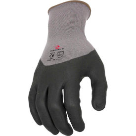 RWG12 3/4 Foam Dipped Dotted Nitrile Gloves, L, 12 Pairs