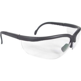 Journey Half Frame Safety Glasses, Clear Lens, Black Frame