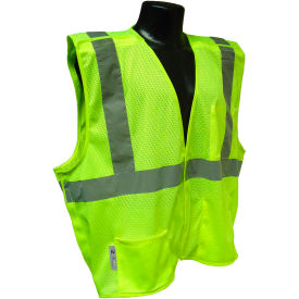 SV4 Class 2 5 Pt. Breakaway Mesh Vest, Hi-Vis Green, 5XL