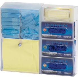 Clear Acrylic Isolation Station, 21-1/4"H x 23"W x 4-1/2"D