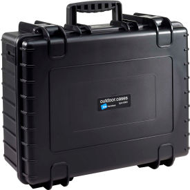 Medium Outdoor Waterproof Case W/ Sponge Insert Foam 20"L x 16-1/2"W x 8-1/2H, Black