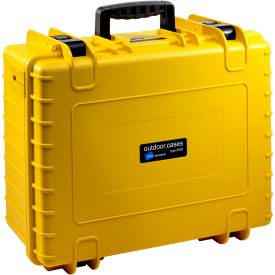 Medium Outdoor Waterproof Case W/ Sponge Insert Foam 20"L x 16-1/2"W x 8-1/2H, Yellow