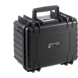 Small Outdoor Waterproof Case W/Reconfigurable Padded Divider Insert 10-3/4"Lx8-1/2"W, Black