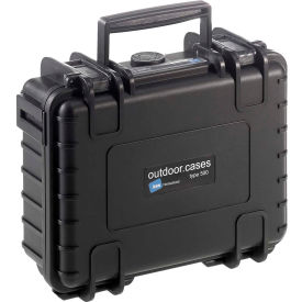 Small Outdoor Waterproof Case w/o Foam Insert 8-3/4"L x 7"W x 3-1/2H - Black