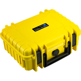 Small Outdoor Waterproof Case W/ Reconfigurable Padded Divider Insert 10-3/4"Lx8-1/2"Wx4H, Yellow