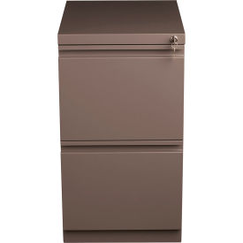 20" Deep File/File Mobile Pedestal - Medium Tone