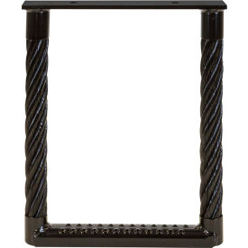 Cable Truck Step - Perforated Step 15"W x 12"H Black