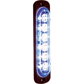 LED Rectangular Blue Low Profile Strobe Light 12V - 6 LEDs