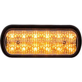 LED Rectangular Amber Strobe Light 10-30 VDC - 12 LEDs - 8891600