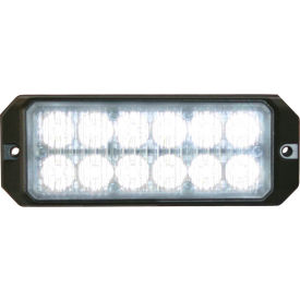 LED Rectangular Clear Strobe Light 12-24VDC - 12 LEDs