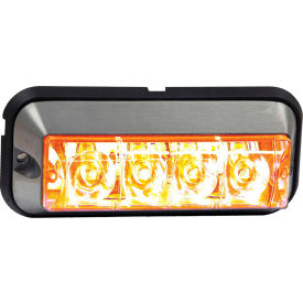LED Rectangular Clear Strobe Light - 4 LEDs