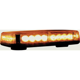 LED Rectangular Amber Mini Lightbar 12VDC - Magnetic 24 LEDs