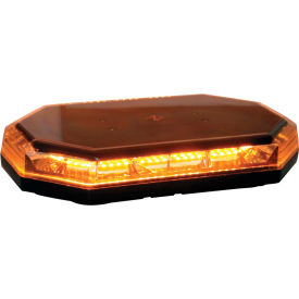 LED Rectangular Amber Mini Lightbar 10-30VDC - Magnetic 56 LEDs