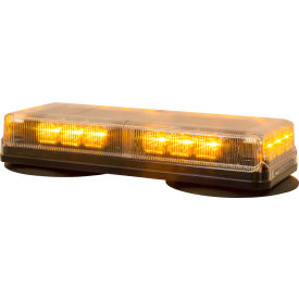 LED Rectangular Amber Mini Lightbar 12VDC - 18 LEDs