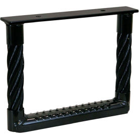 Cable Truck Step - Perforated Step 12"W x 9"H Black