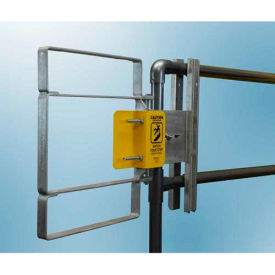 Carbon Steel Galvanized Clamp-On Self-Closing Safety Gate, Fits Opening 22-24.5"