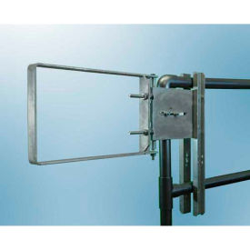 Carbon Steel Galvanized Clamp-On Self-Closing Safety Gate, Fits Opening 22-24.5"