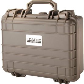 Loaded Gear HD-200 Hard Case- Watertight, Crushproof 13"L x 11"W x 4-3/4"H, Dark Earth