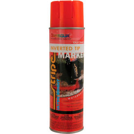 Waterbase Street & Utility Marking Paint 20 oz. Red/Orange Fluorescent, 12/Case