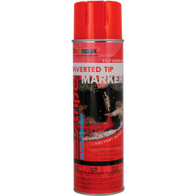 Solvent Base Street & Utility Marking Paint 20 oz. Red Fluorescent 20-954, 12/Case