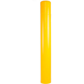 Bollard Cover, 7" Diameter x 52" Height, Yellow Without Tape