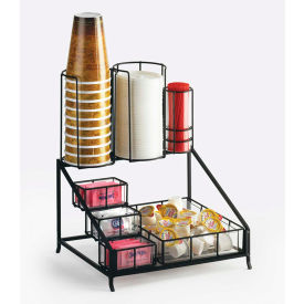 Iron Coffee Condiment Display 12"W x 10-1/2"D x 14-1/2"H