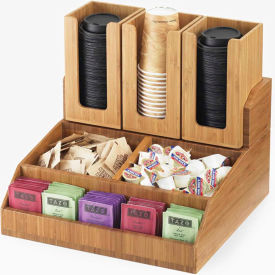 Bamboo Condiment Station 15"W x 4-3/4"D x 19-3/4"H