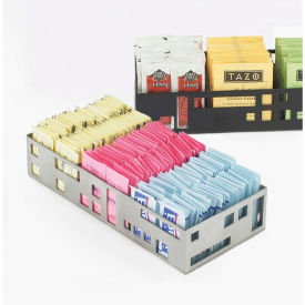 Squared Packet Organizer 9-1/4"W x 4-1/2"D x 2"H Stainless Steel